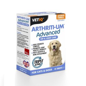 مکمل پیشرفته تقویت مفاصل و غضروف سگ و گربه (45 عدد) | ARTHRITI-UM® ADVANCED VETIQ