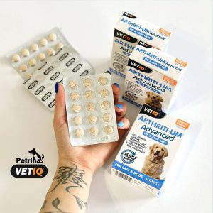 مکمل پیشرفته تقویت مفاصل و غضروف سگ و گربه (45 عدد) | ARTHRITI-UM® ADVANCED VETIQ