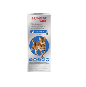 قطره موضعی ضد کک و کنه گربه براوکتو پلاس (2/5 تا 6/25 کیلو) | BRAVECTO Plus  BRAVECTO Plus for Medium Cat