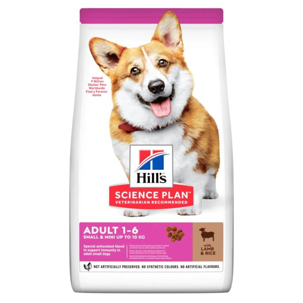 غذای خشک هیلز مخصوص سگ بالغ مراقبتی روزانه با طعم بره برنج | نژاد کوچک | 1/5 کیلوگرم | HILL'S SCIENCE PLAN Small & Mini Adult