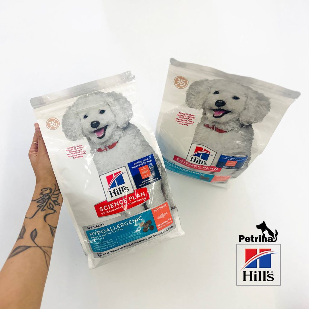 غذای خشک هیلز هایپوآلرژنیک (1/5 کیلو) | نژاد کوچک | HYPOALLERGENIC Hill's Science Plan HYPOALLERGENIC SMALL & MINI ADULT DOG FOOD with SALMON