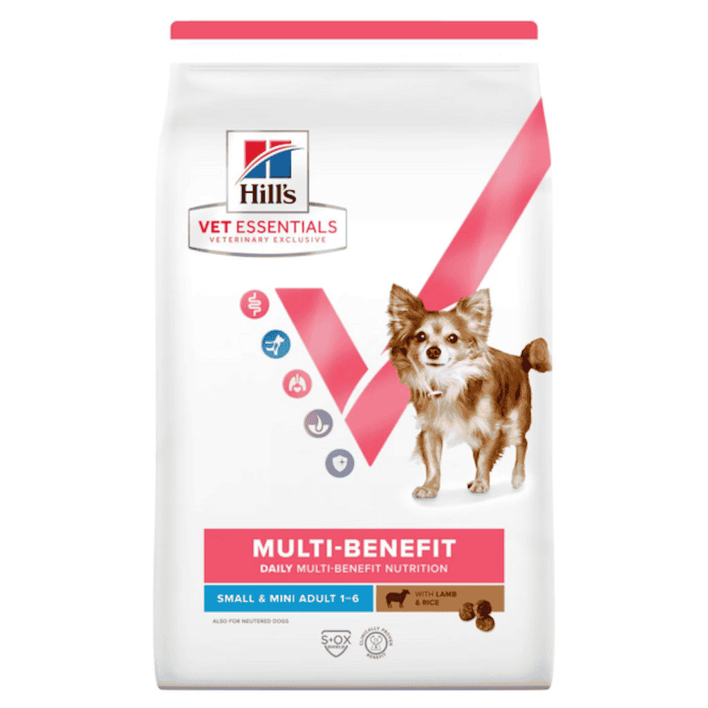 غذای خشک هیلز مخصوص سگ بالغ | طعم بره و برنج | نژاد کوچک و مینیاتوری - 2 کیلو |  Hill's Vet Essential Multi Benefit