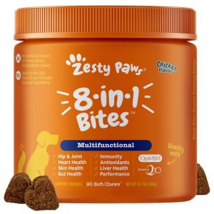 مکمل و مولتی ویتامین چند منظوره سگ 8 در 1 | Zesty Paws