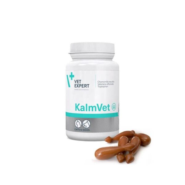 مکمل KalmVet آرامش‌بخش گیاهی و ضد استرس سگ و گربه از برند VetExpert