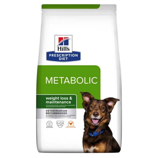 غذای خشک هیلز سگ متابولیک کاهش و کنترل وزن | طعم مرغ | نژاد بزرگ 4 و 12 کیلو | Hill's PRESCRIPTION DIET Metabolic