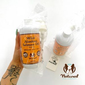 روغن ماهی سالمون آلاسکا سگ و گربه | ۱۰۰٪ طبیعی و خالص | همه نژادها و سنین Natural Dog Company Wild Alaskan Salmon Oil for Dog and Cat