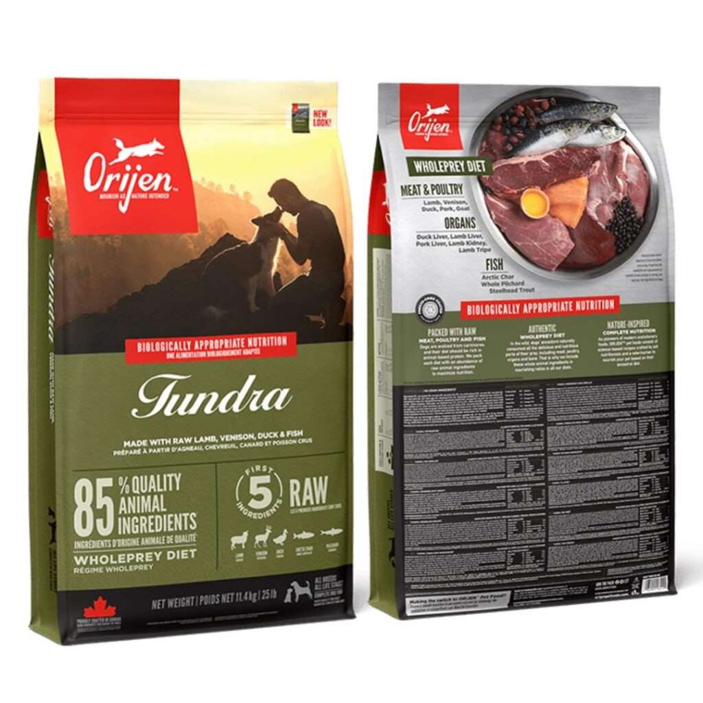 غذای خشک سگ برای تمامی نژادها برند اوریجن تاندرا 2kg | Orijen Tundra