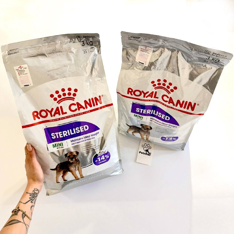 غذای خشک سگ رویال کنین استرلایزد (عقیم شده) Royal Canin Mini Sterilised | نژاد کوچک | 3 کیلوگرم