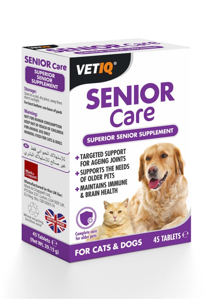 مکمل تقویت کننده و ویتامین برای سگ بالای 6 سال و مسن | VetIQ® Senior Care