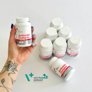 مکمل Arthrovet Complex برند VetExpert | تقویتکننده مفاصل و غضروف سگ و گربه | 60 عدد VetExpert Arthrovet Complex
