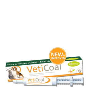 خمیر ذغال فعال و ضد مسمومیت سگ و گربه VetiCoal برند Mervue