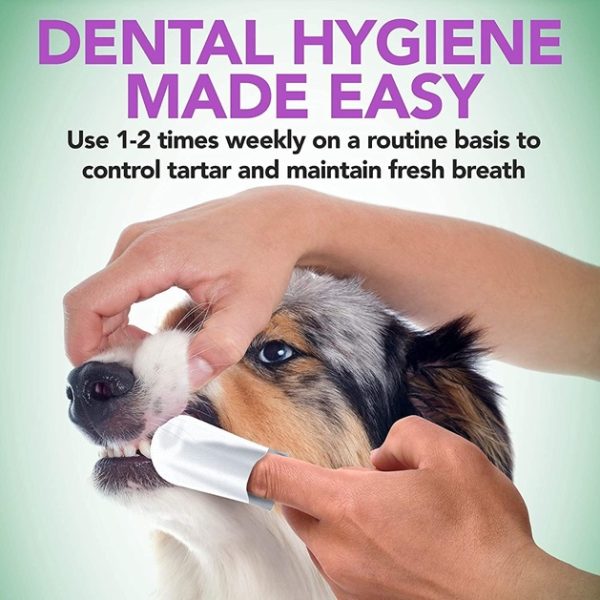 پد تمیز کننده دندان سگ و گربه برند وتس بست | Vet's Best Dental Care Finger Wipes