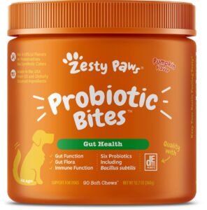 مکمل پروبیوتیک سگ زستی پاو | سلامت روده و گوارش - 90 عدد | Zesty Paws Probiotic