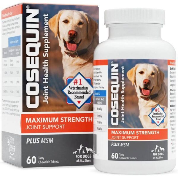 مکمل تقویت مفاصل و غضروف سگ | COSEQUIN Joint Health Supplement