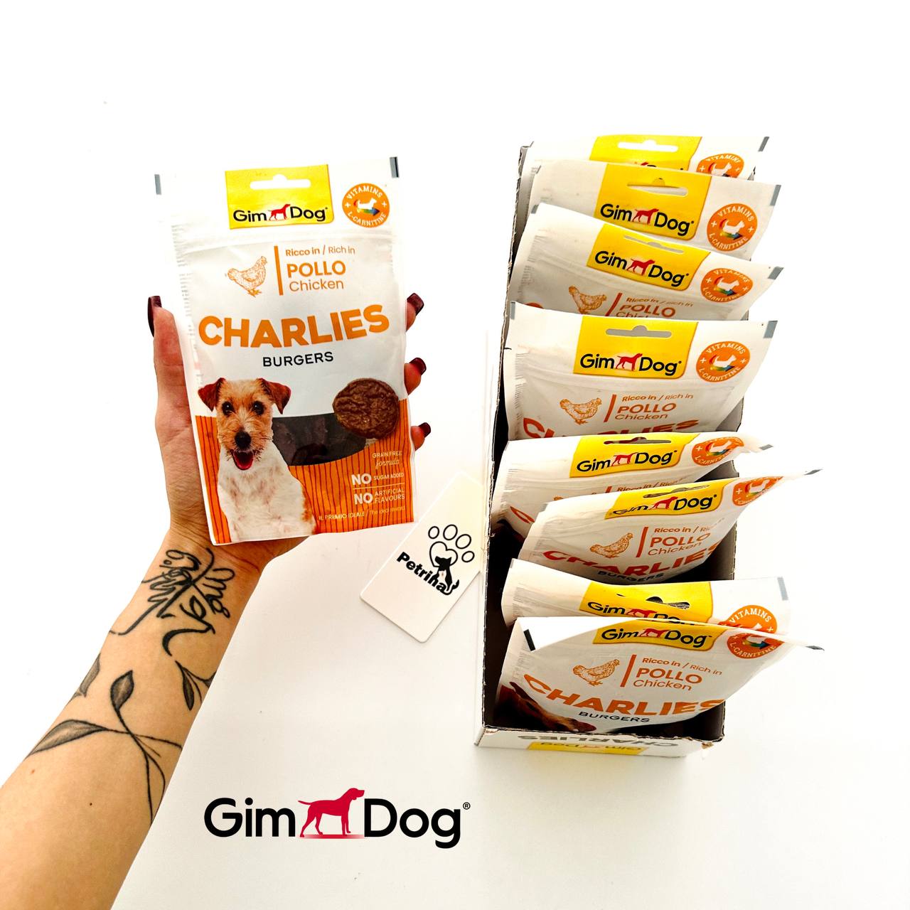 Gim Dog Charlies Burgers with Chicken