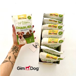 تشویقی سگ جیم داگ با طعم بره | Gim Dog Treats Gim Dog Charlies Mini Hearts with Lamb