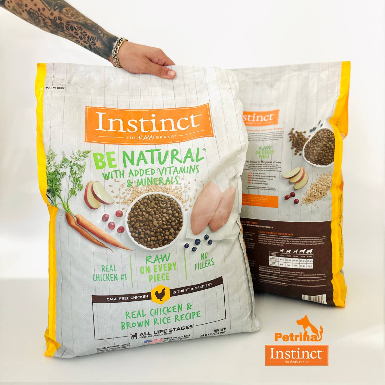 INSTINCT® DOG FOOD BE NATURAL REAL CHICKEN & BROWN RICE RECIPE غذای خشک سگ اینستینکت بی نچرال گوشت مرغ بدون قفس (آمریکایی) | 11/5 کیلو | INSTINCT® BE NATURAL INSTINCT® DOG FOOD BE NATURAL REAL CHICKEN & BROWN RICE RECIPE