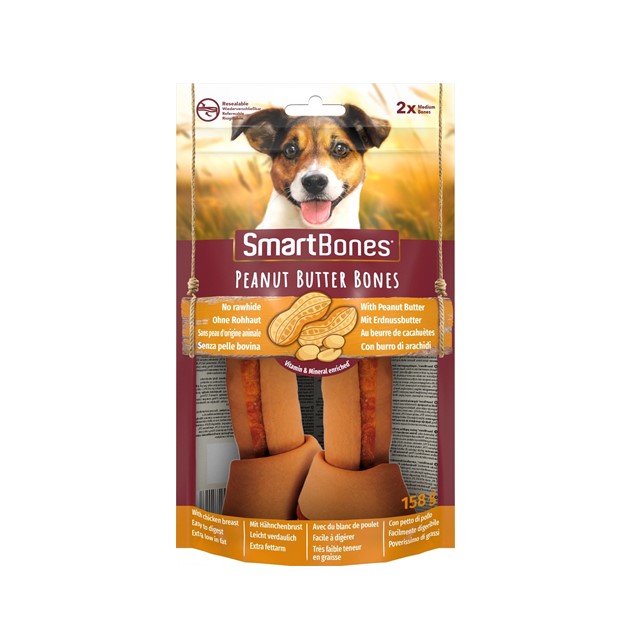 تشویقی سگ اسمارت بونز با طعم سیب زمینی شیرین | Smart Bones Peanut Butter