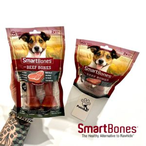 تشویقی دنتال سگ اسمارت بونز با طعم گوشت (2 تکه بزرگ) | Smart Bones Beef Smart Bones | Beef Bones 2x