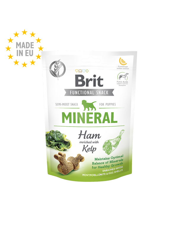 Brit Care Dog Functional Snack Mineral Ham for Puppies