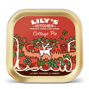 کنسرو سگ لیلیز کیچن | بدون غلات با گوشت گوساله و سبزیجات | مناسب تمام نژادها | Lily's Kitchen Cottage Pie