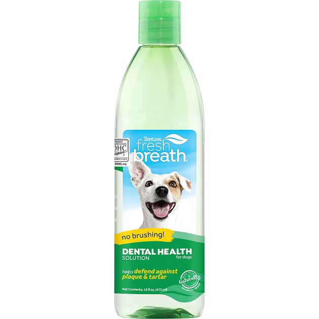 محلول دهانشویه خوراکی سگ ضد جرم و پلاک دندان | TropiClean fresh breath