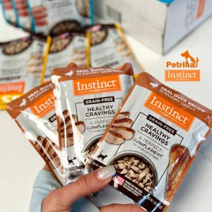 پوچ گربه اینستینکت بدون غلات با گوشت اردک  وعده غذایی سالم INSTINCT® CAT FOOD HEALTHY CRAVINGS REAL DUCK RECIPE