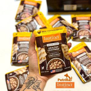 پوچ سگ اینستینکت | بدون غلات با گوشت مرغ بدون قفس | مناسب تمام نژادها INSTINCT® DOG FOOD HEALTHY CRAVINGS REAL CHICKEN RECIPE