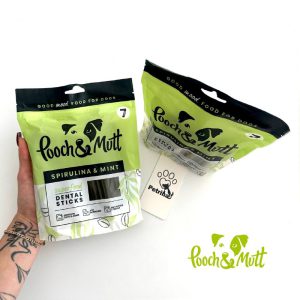شویقی دنتال سگ Pooch & Mutt | ضد جرم و تارتار اسپرولینا و نعناع | بدون غلات و طبیعی (7 عدد) Pooch & Mutt SUPERFOOD DENTAL STICKS FOR DOGS