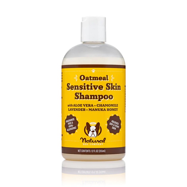 شامپو ملایم با عصاره جو دوسر برای پوست‌های حساس (هایپوآلرژیک) | مورد تایید دامپزشکی و کاملا طبیعی | Sensitive Skin Oatmeal Shampoo