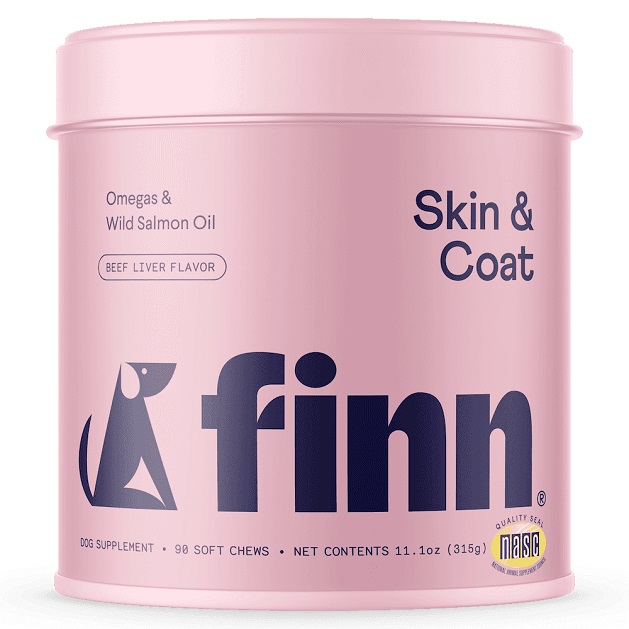 مکمل تقویتی طبیعی پوست و مو سگ برند فین | Finn Skin & Coat