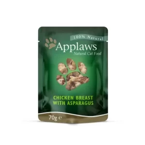 Applaws Natural Adult Wet Cat Food Chicken Breast with Asparagus in Broth
