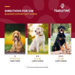 مکمل تقویتی سلامت مثانه و مجاری ادرار سگ نچر وت | NaturVet BLADDER SUPPORT