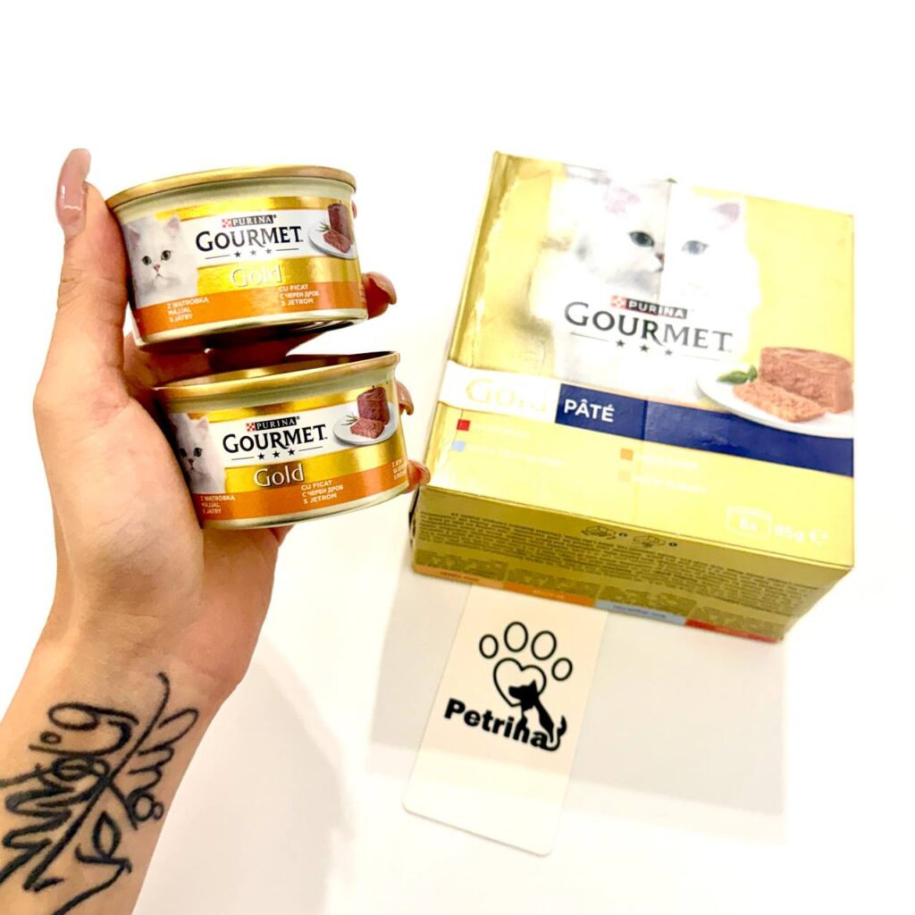 کنسرو گربه گورمت گلد طعم جگر (آلمانی) | 85 گرم GOURMET® Gold Savoury Cake Liver Wet Cat Food