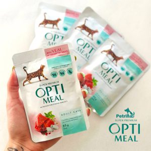 پوچ بچه گربه OptiMeal با مرغ | تقویت سیستم ایمنی KITTEN VITAL NURTURE Chicken Rice Recipe
