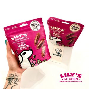 تشویقی سگ لیلیز کیچن | سوسیس اردک و گوزن | طبیعی و بدون غلات LILIY's KITCHEN Scrumptious Duck with Venison Sausages