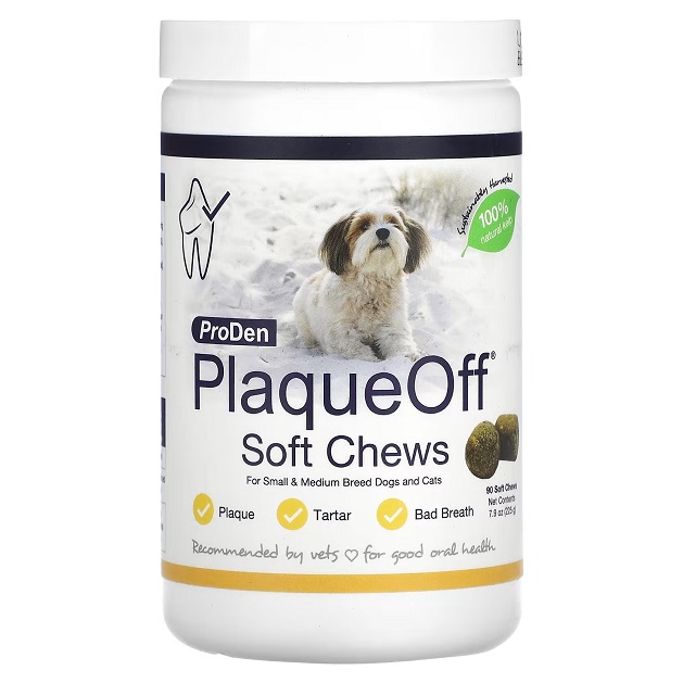 جویدنی‌های نرم پلاک آف ضد جرم و پلاک دندان | مناسب سگ و گربه | ProDen PlaqueOff Soft Chews