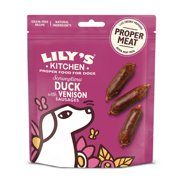 تشویقی سگ لیلیز کیچن سوسیس اردک و گوزن | طبیعی و بدون غلات | LILIY's KITCHEN Sausages