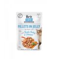پوچ گربه بالغ بریت با فیله مرغ، بوقلمون و میگو | بدون غلات | 85 گرم | Brit Care Cat Pouch Turkey & Shrimps