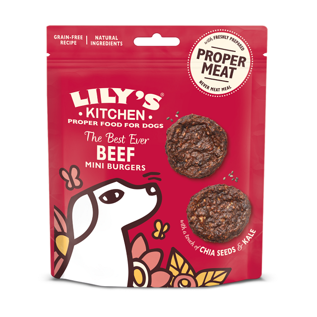 تشویقی سگ لیلیز کیچن مینی برگر بیف | طبیعی و بدون غلات | LILIY's KITCHEN Beef Mini Burgers