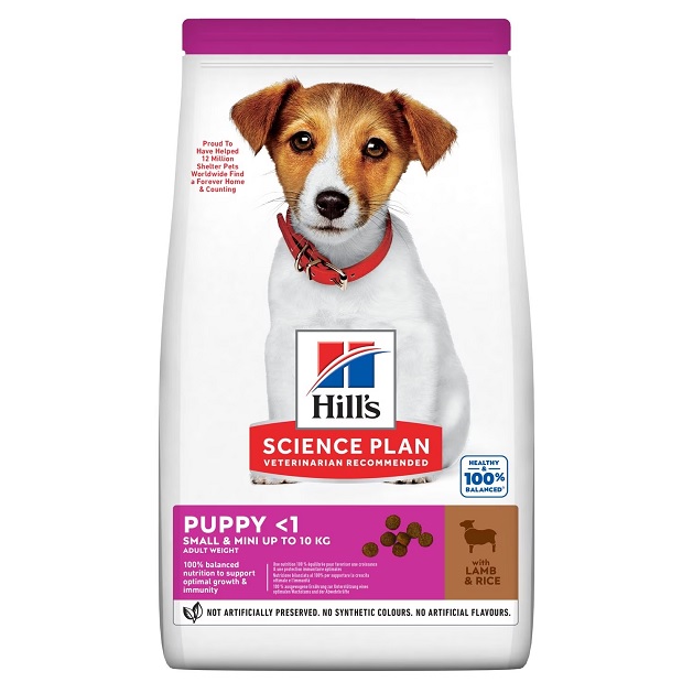غذای خشک مراقبتی هیلز رشد توله سگ طعم بره | نژاد کوچک | 1/5 کیلوگرم | Hill's Science Plan SMALL & MINI PUPPY