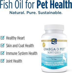 مکمل امگا3 خالص و طبیعی برای سگ همه نژادها | 90 کپسول | Nordic Naturals OMEGA-3 Pet