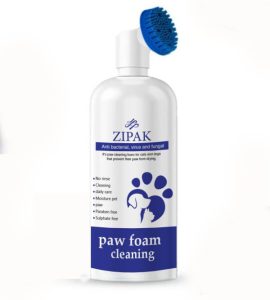 فوم شستشوی پنجه سگ و گربه زیپک (بدون نیاز به آبکشی) | Zipak Paw Foam Cleaning