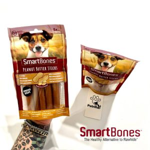 تشویقی دنتال سگ اسمارت بونز طعم کره بادام زمینی و مرغ (5 عدد) | SmartBones Peanut Butter Sticks