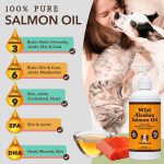 روغن ماهی سالمون آلاسکا | ۱۰۰٪ طبیعی | مخصوص سگ و گربه | همه نژادها و سنین | Natural Dog Company Salmon Oil