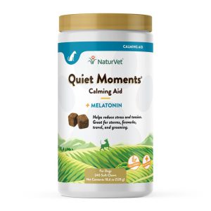 مکمل آرامش بخش و ضد استرس سگ نچر وت | 100% طبیعی | 240 عدد | NaturVet® QUIET MOMENTS® DOG CALMING