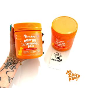مکمل آلرژی ایمون زستی پاز سگ | ضد آلرژی فصلی و محیطی همه نژادها | Zesty Paws Allergy & Immune Zesty Paws Allergy & Immune Bites™ for Dogs