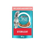 پوچ گربه عقیم شده پورینا با ماهی سالمون و هویج | 85 گرم | PURINA® ONE STERILICAT