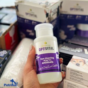 تمیزکننده و از بین بردن خط اشک چشم سگ و گربه OptiVital از برند ZooVital (محلول)