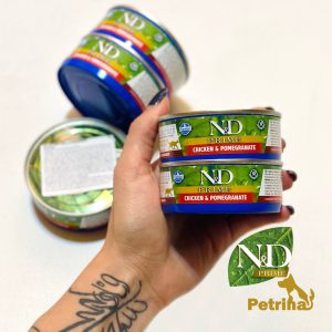 کنسرو گربه عقیم شده N&D با گوشت مرغ و انار | 70 گرم